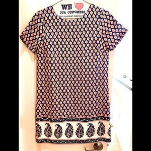 J Crew size two dress w/pretty print design